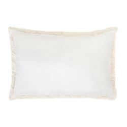 Coussin en tissu ivoire, 40 x 60 cm | Ivoire