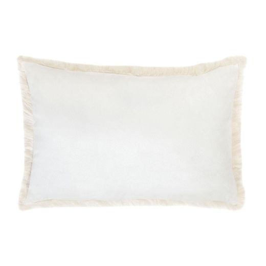 Coussin en tissu ivoire, 40 x 60 cm | Ivoire