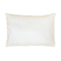 Coussin en tissu ivoire, 40 x 60 cm | mongol