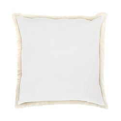 Cojín de tejido en marfil, 50 x 50 cm | Ivory