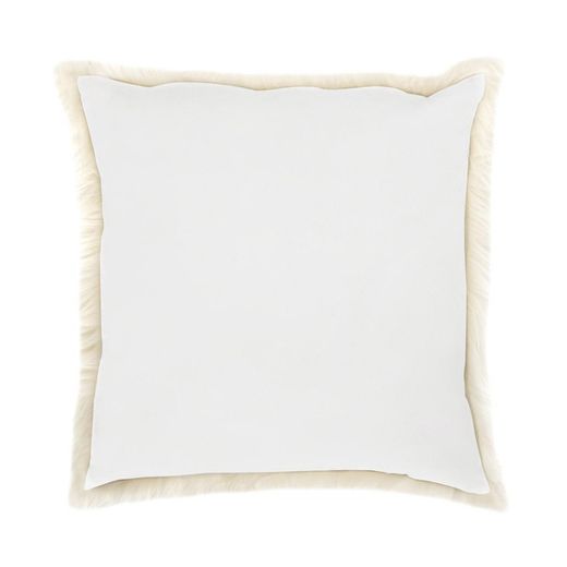Coussin en tissu ivoire, 50 x 50 cm | Ivoire