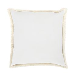 Coussin en tissu ivoire, 50 x 50 cm | mongol