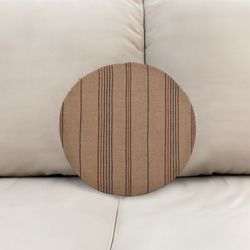 Coussin en tissu et lin, Ø50x2cm