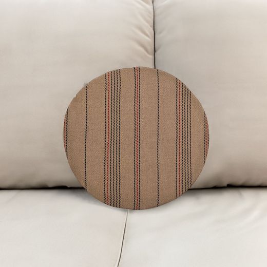Coussin en tissu et lin, Ø50x2cm