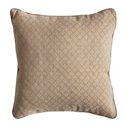 Beige jute cushion, 44 x 10 x 44 cm | Kellier