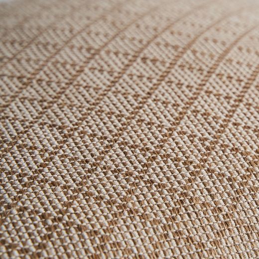 Beige jute cushion, 44 x 10 x 44 cm | Kellier