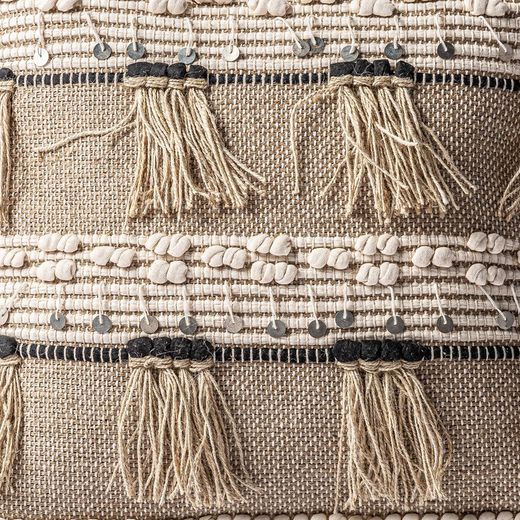 Jutekudde Mayla Beige, 45x8x45cm