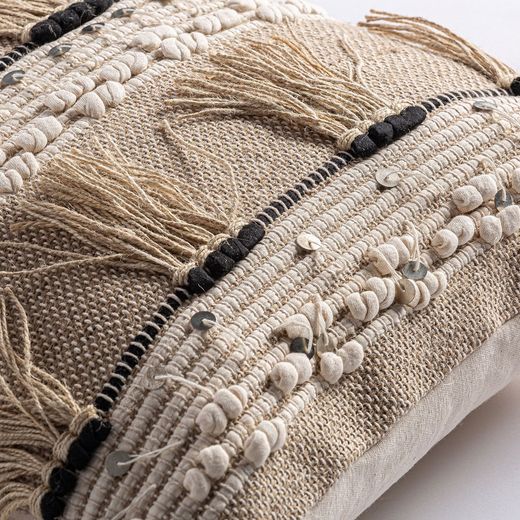 Jutekudde Mayla Beige, 45x8x45cm