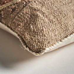 Elgin Jute Cushion in Killim Brown, 90 x 35 x 5 cm