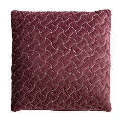 LIS Cushion in Burgundy Velvet, 46x10x46 cm.