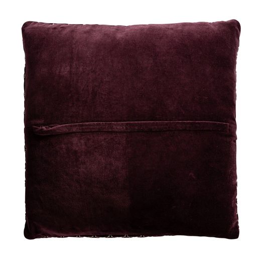 LIS Cushion in Brown Velvet, 45x10x45 cm.