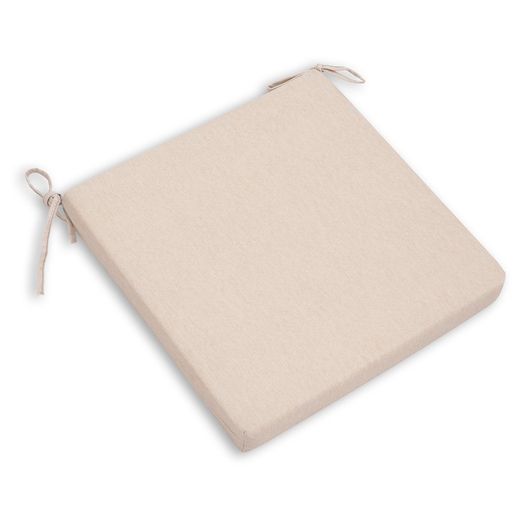 Cojín de Exterior Para Silla Desenfundable Gandía Crema, 38x38x4,5 cm