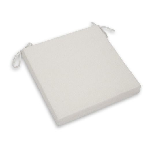 Cojín de Exterior Para Silla Desenfundable Javea Blanco, 38x38x6 cm