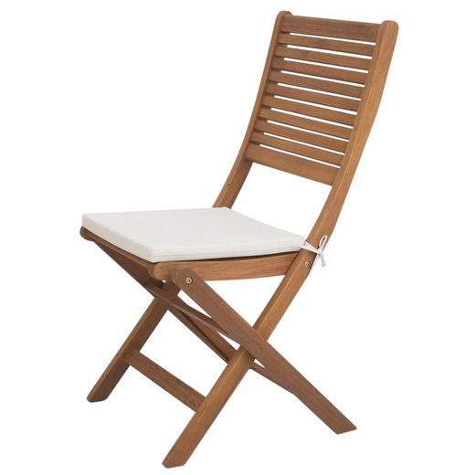 Cojín de Exterior Para SillaDesenfundable Javea Gran Cuadrado 48x48x6 Blanco cm