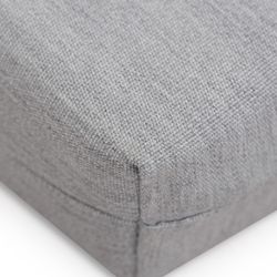 Chillvert Pacific Square Cushion Μαξιλάρι 42x42x6 cm Ανοιχτό γκρι αφαιρούμενο κάλυμμα