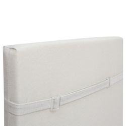 Cojín de Exterior Para Silla Desenfundable Con Respaldo Javea Blanco, 115x45x5 cm