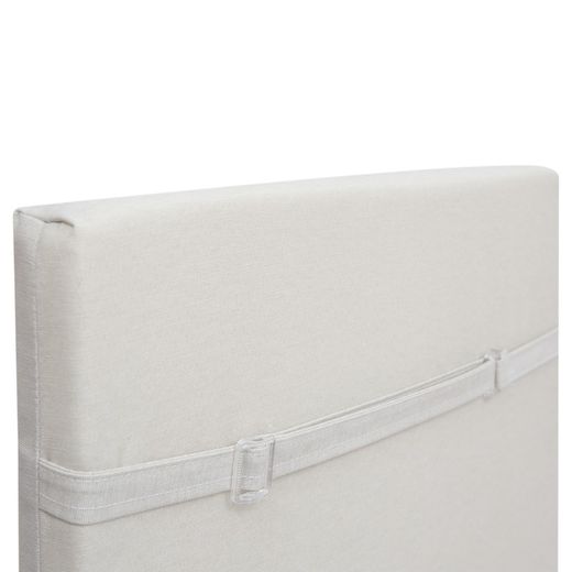 Cojín de Exterior Para Silla Desenfundable Con Respaldo Javea Blanco, 115x45x5 cm