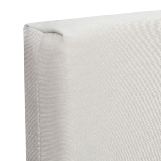 Cojín de Exterior Para Silla Desenfundable Con Respaldo Javea Blanco, 115x45x5 cm