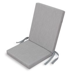 Coussin de chaise avec dossier Chillvert Pacific 92x45x6 cm Gris clair Housse amovible