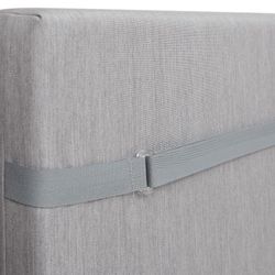 Coussin de chaise avec dossier Chillvert Pacific 92x45x6 cm Gris clair Housse amovible