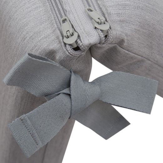 Coussin de chaise avec dossier Chillvert Pacific 92x45x6 cm Gris clair Housse amovible