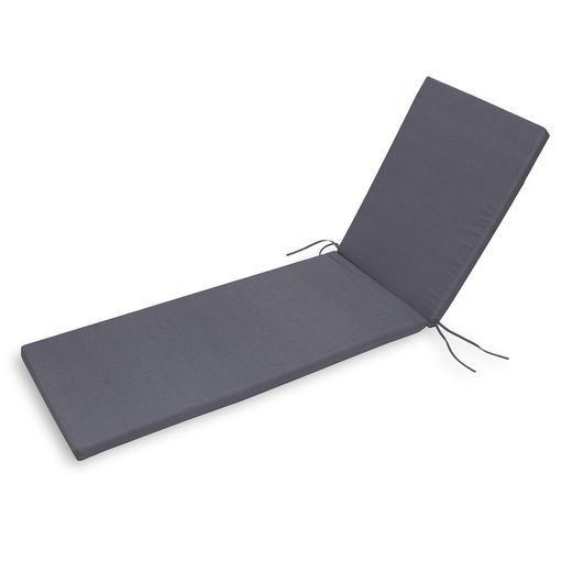 Chillvert Gandía Deck Cushion 185x55x4,5 cm (2 pieces) Gray Removable cover