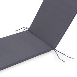 Chillvert Gandía Deck Cushion 185x55x4,5 cm (2 pieces) Gray Removable cover