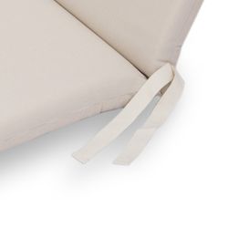 Chillvert Hampton Sun Lounger Cushion 190x60x5 cm Beige Removable Cover