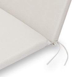 Cojín de Exterior Para Tumbona Desenfundable Javea Blanco, 185x55x6 cm