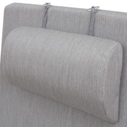 Cojín de Exterior Para Tumbona Desenfundable Pacific Gris Claro, 190x60x6 cm