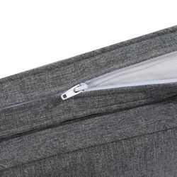 Coussin pour transat Mati en tissu oléfine gris foncé, 50 x 51 - 40 - 20 - 70 x 5 cm | Mooma Confort