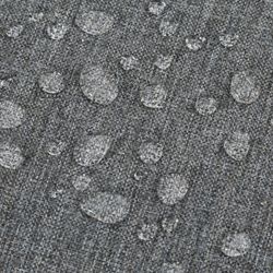 Coussin pour transat Mati en tissu oléfine gris foncé, 50 x 51 - 40 - 20 - 70 x 5 cm | Mooma Confort