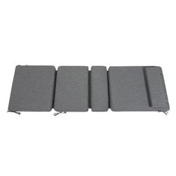 Coussin pour transat Mati en tissu oléfine gris foncé, 50 x 51 - 40 - 20 - 70 x 5 cm | Mooma Confort