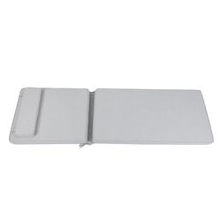 Poduszka na leżak Roxas z jasnoszarej tkaniny olefinowej, 59 x 72 - 117 x 10 cm | Komfort Moomy