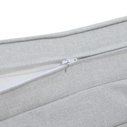 Poduszka na leżak Roxas z jasnoszarej tkaniny olefinowej, 59 x 72 - 117 x 10 cm | Komfort Moomy