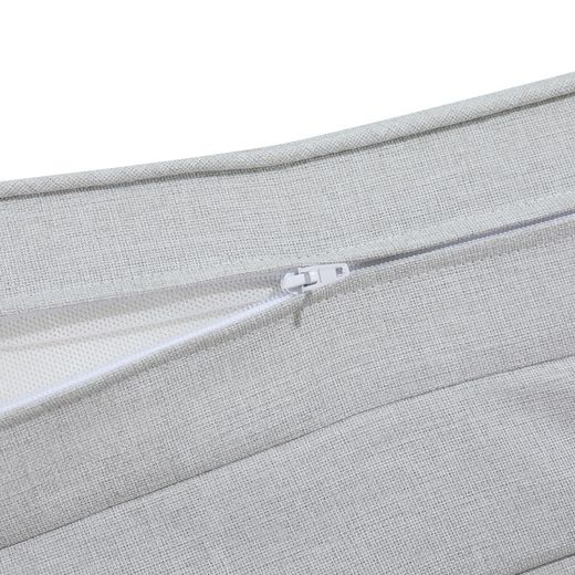 Poduszka na leżak Roxas z jasnoszarej tkaniny olefinowej, 59 x 72 - 117 x 10 cm | Komfort Moomy
