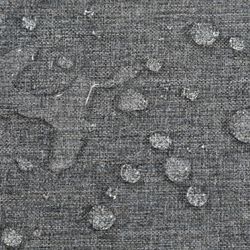 Roxas sun lounger cushion in dark gray olefin fabric, 59 x 72 - 117 x 10 cm | Mooma Comfort