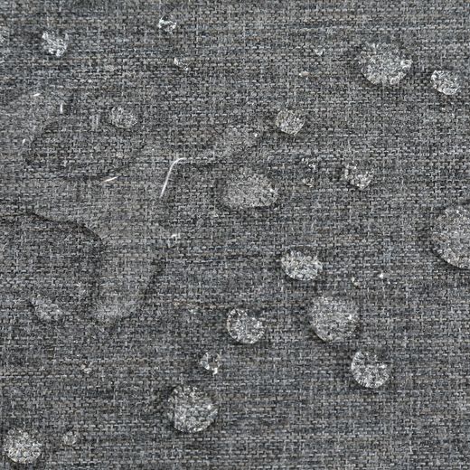 Roxas sun lounger cushion in dark gray olefin fabric, 59 x 72 - 117 x 10 cm | Mooma Comfort