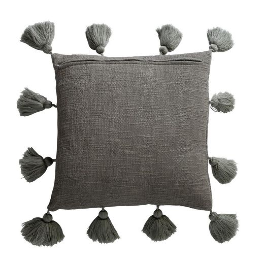 TATIS Gray Cotton Cushion, 45x10x45 cm.