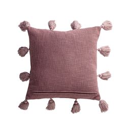 Μαξιλάρι TATIS σε Ροζ Βαμβακερό, 52x13x52 cm.