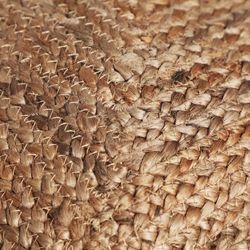 Thiesi jute, cotton and polyester cushion in natural, 44 x 45 x 7 cm