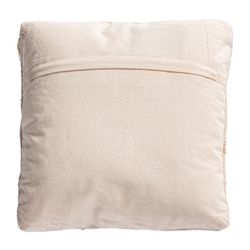 Almofada YAIRA em Juta Natural e Algodão Branco, 43x14x43 cm.