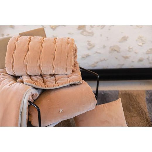 Cotton bedspread in pink, 260 x 240 cm | Elise