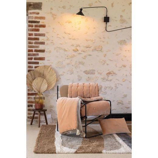 Cotton bedspread in pink, 260 x 240 cm | Elise