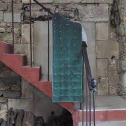 Cotton bedspread in greyish green, 260 x 240 cm | Elise