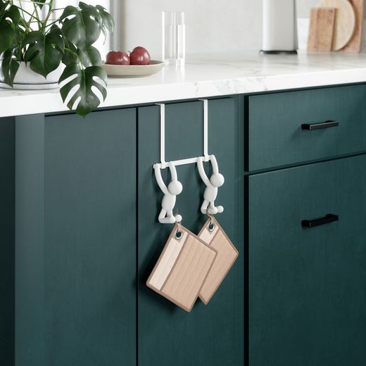 White ABS door hanger, 22 x 11 x 30 cm | Buddy