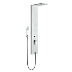 Coluna de duche em aço inox prateado, 20 x 50 x 130 cm | Lusso Calma