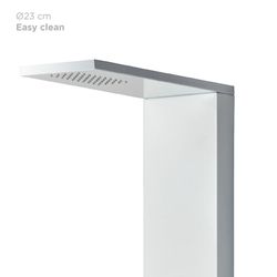 Coluna de duche em aço inox prateado, 20 x 50 x 130 cm | Lusso Calma