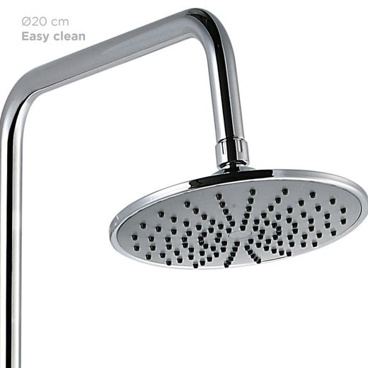 Brusesøjle i rustfrit stål i sølv, 2,2 x 35,5 x 96,5 cm | Chillout Cascade