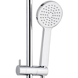 Stainless steel shower column in silver, 2.2 x 35.5 x 96.5 cm | Chillout Valley